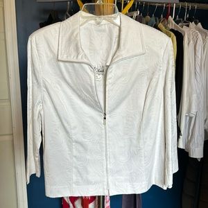 N Touch white light jacket. Size 10